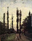 Evening, Poplars by Theodore Clement Steele